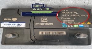 باتری 50 آمپر L1 سوزوکی SUZUKI 6 مشخصات باتری 50 آمپر L1 سوزوکی