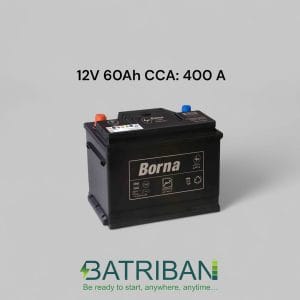 باتری 60 آمپر برنا