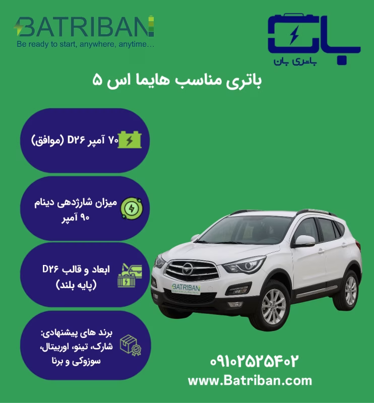 باتری هایما اس 5