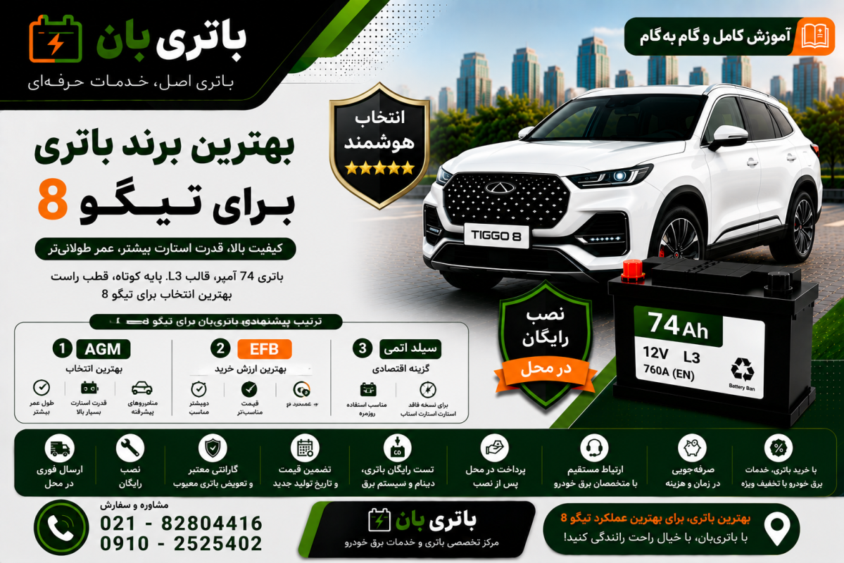 بهترین برند باتری تیگ. 8